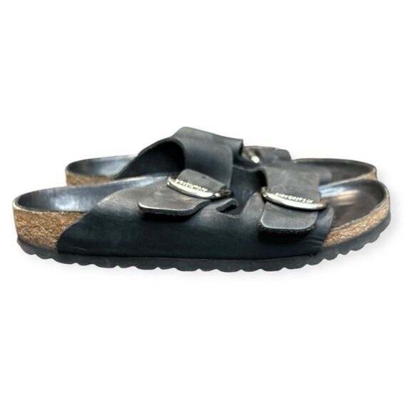 BIRKENSTOCK Women’s Black Arizona Double Buckle Sandals Size 8–8.5 or EU 39 - Picture 1 of 8
